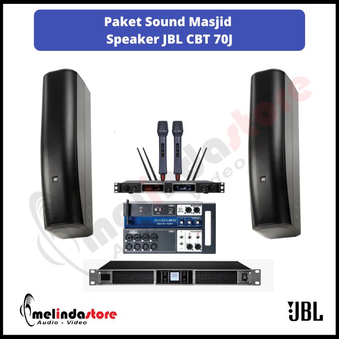 Paket Sound System Indoor Masjid JBL CBT 70J | 2 Speaker